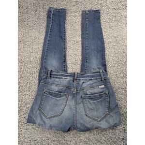 KanCan Jeans Womens 3 Blue Distressed Medium Wash Casual Skinny Stretch Normcore